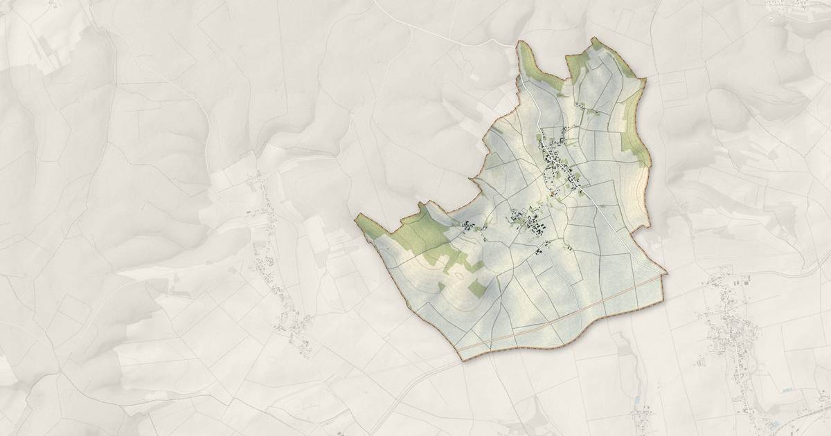 Portrait cartographique de Eaux-Puiseaux : relief, eau, forêts, bâti et voies, calculés à partir des données de l'IGN