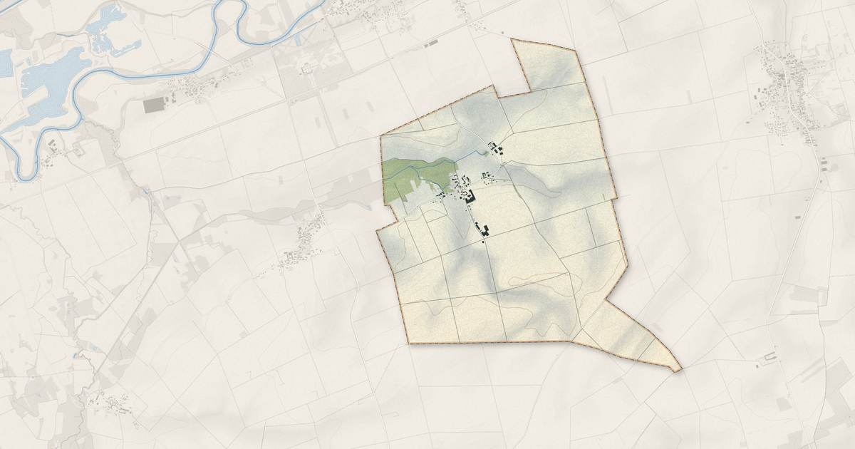 Portrait cartographique de Fontenay-de-Bossery : relief, eau, forêts, bâti et voies, calculés à partir des données de l'IGN