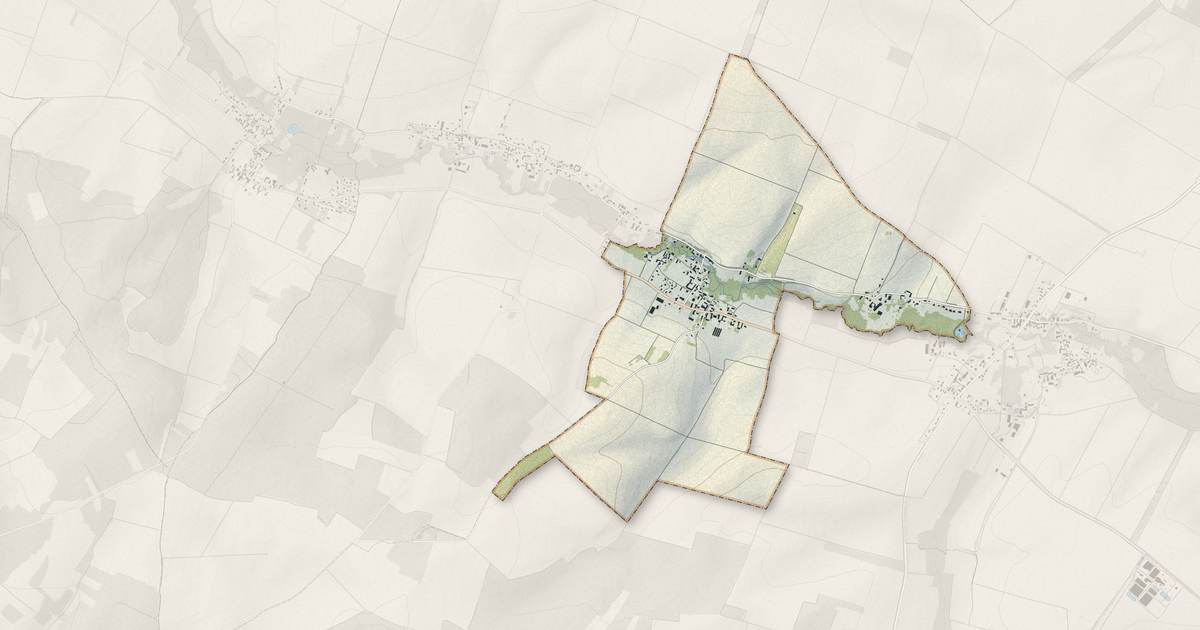 Portrait cartographique de La Fosse-Corduan : relief, eau, forêts, bâti et voies, calculés à partir des données de l'IGN