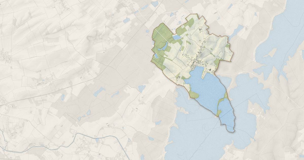 Portrait cartographique de Géraudot : relief, eau, forêts, bâti et voies, calculés à partir des données de l'IGN