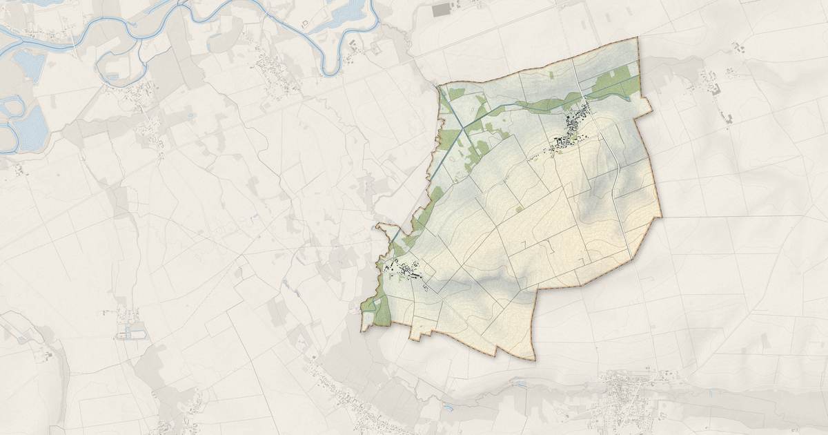 Portrait cartographique de Gumery : relief, eau, forêts, bâti et voies, calculés à partir des données de l'IGN
