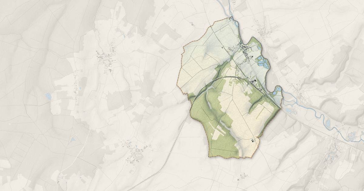 Portrait cartographique de Jessains : relief, eau, forêts, bâti et voies, calculés à partir des données de l'IGN