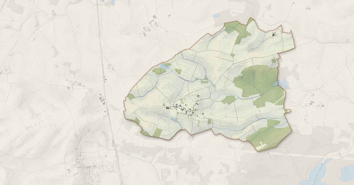 Portrait cartographique de Joncreuil : relief, eau, forêts, bâti et voies, calculés à partir des données de l'IGN