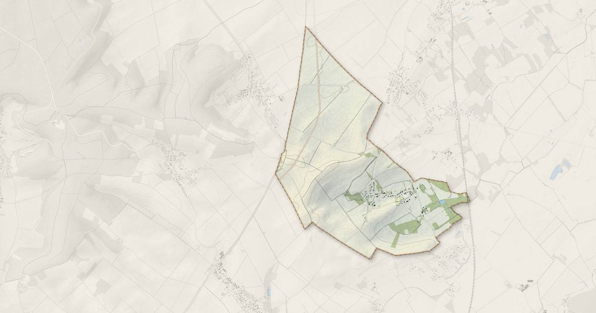 Portrait cartographique de Lirey : relief, eau, forêts, bâti et voies, calculés à partir des données de l'IGN