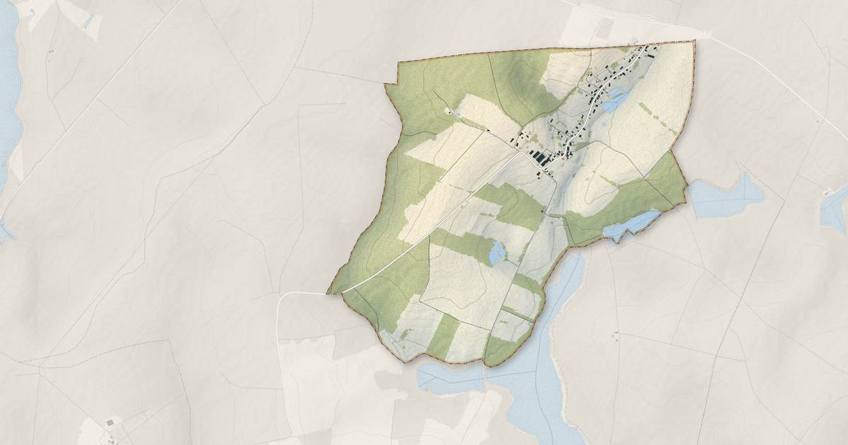 Portrait cartographique de La Loge-aux-Chèvres : relief, eau, forêts, bâti et voies, calculés à partir des données de l'IGN