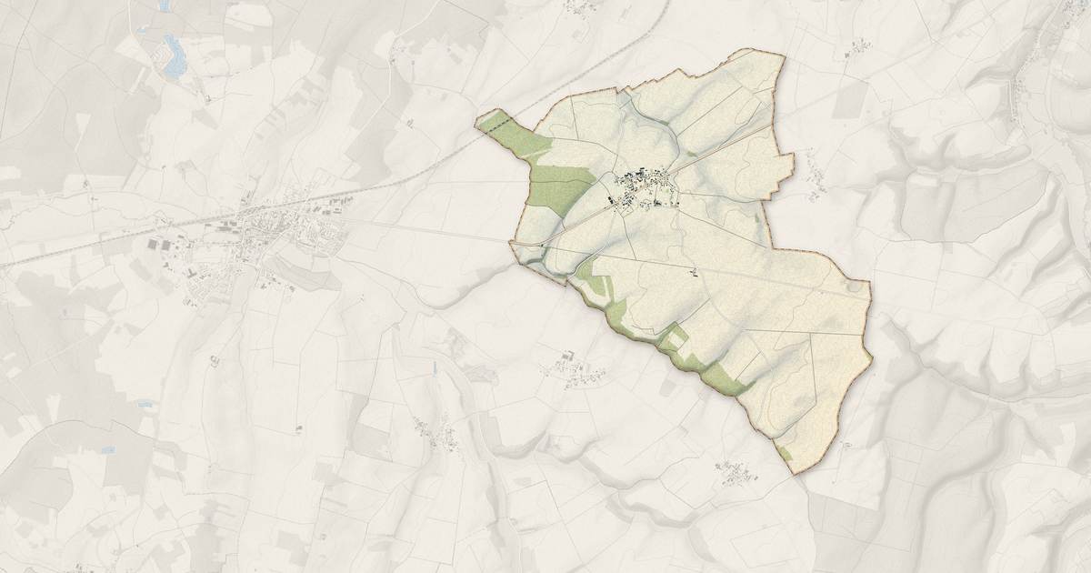 Portrait cartographique de Magny-Fouchard : relief, eau, forêts, bâti et voies, calculés à partir des données de l'IGN