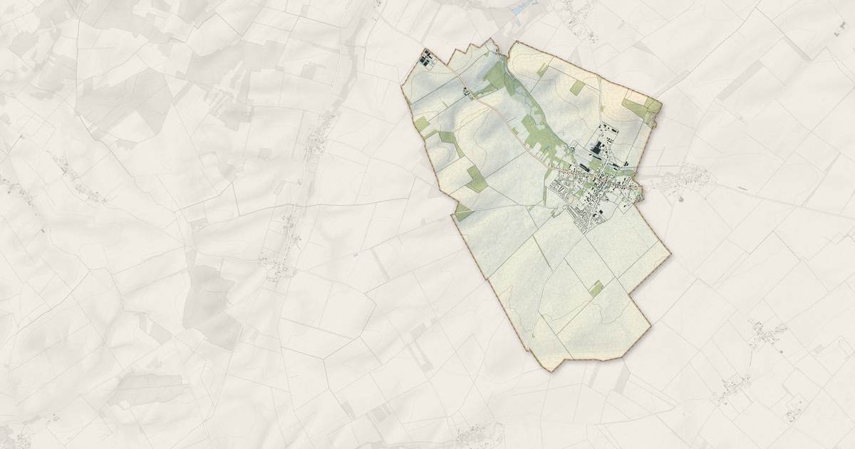 Portrait cartographique de Marigny-le-Châtel : relief, eau, forêts, bâti et voies, calculés à partir des données de l'IGN