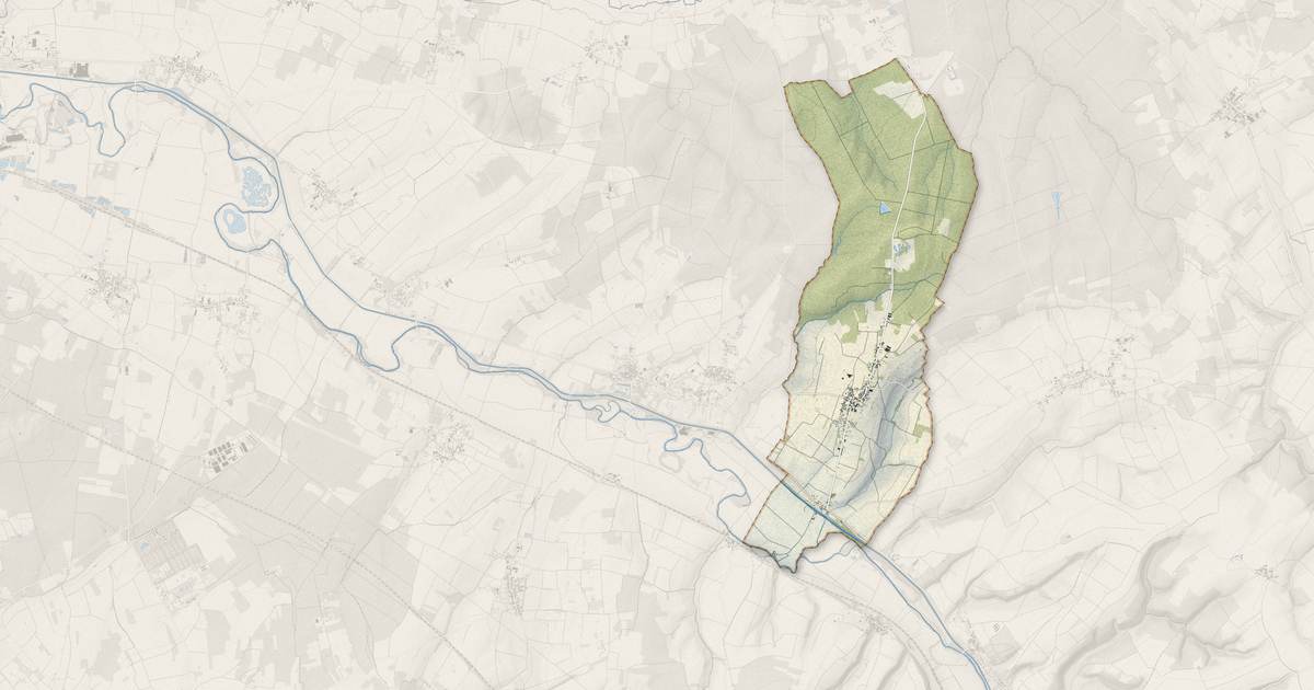 Portrait cartographique de Marolles-sous-Lignières : relief, eau, forêts, bâti et voies, calculés à partir des données de l'IGN