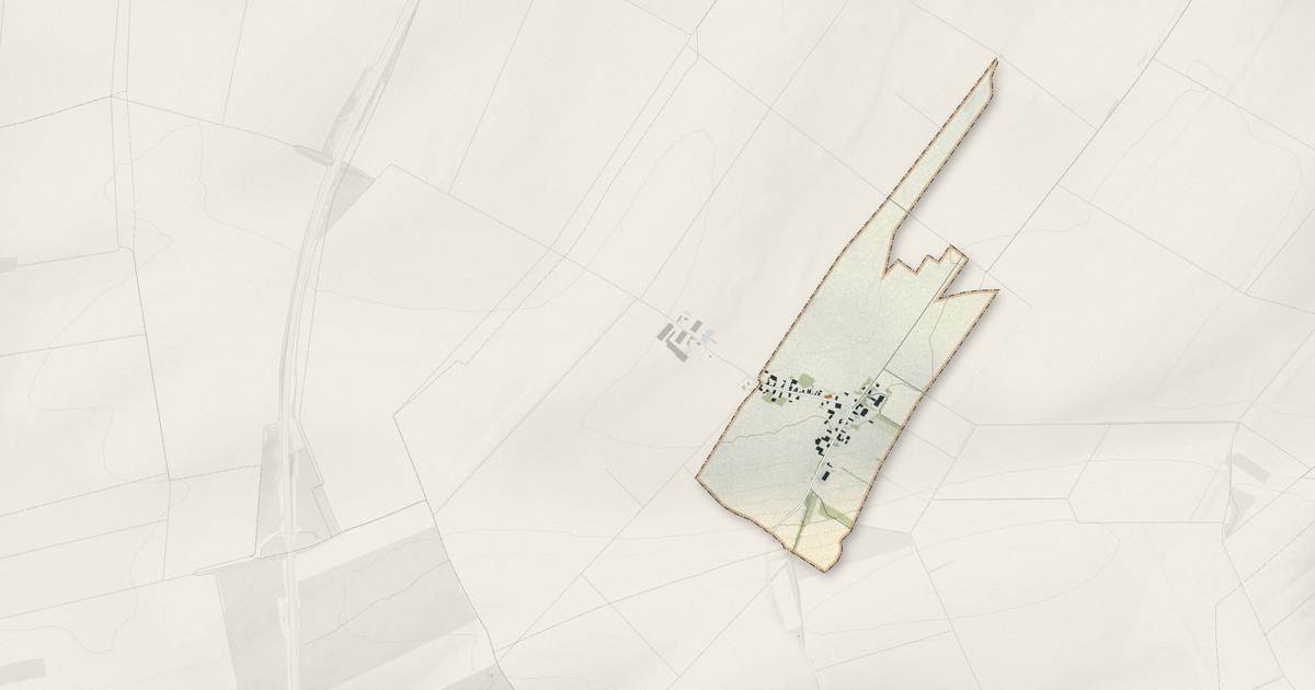 Portrait cartographique de Mesnil-la-Comtesse : relief, eau, forêts, bâti et voies, calculés à partir des données de l'IGN
