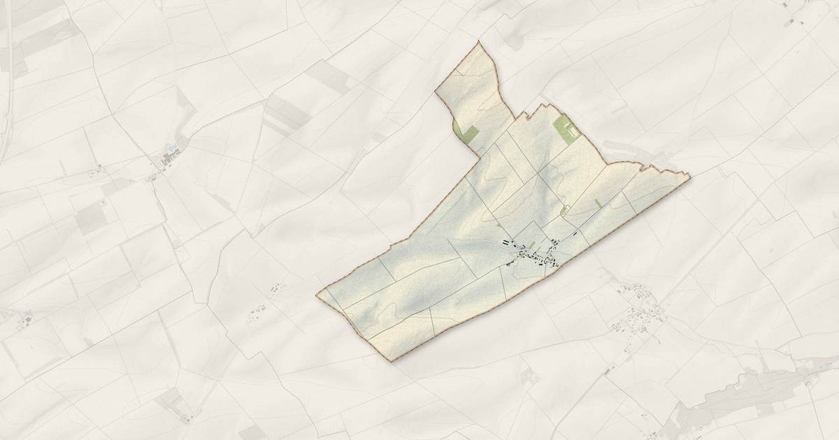 Portrait cartographique de Mesnil-Lettre : relief, eau, forêts, bâti et voies, calculés à partir des données de l'IGN