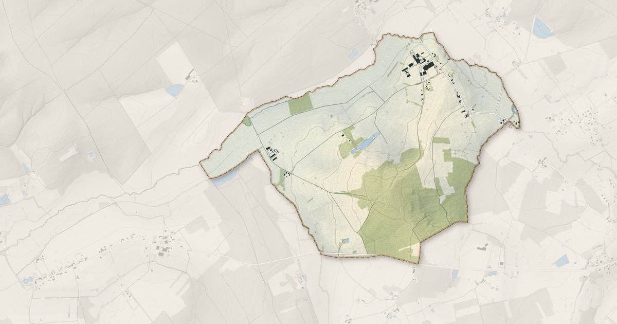 Portrait cartographique de Metz-Robert : relief, eau, forêts, bâti et voies, calculés à partir des données de l'IGN