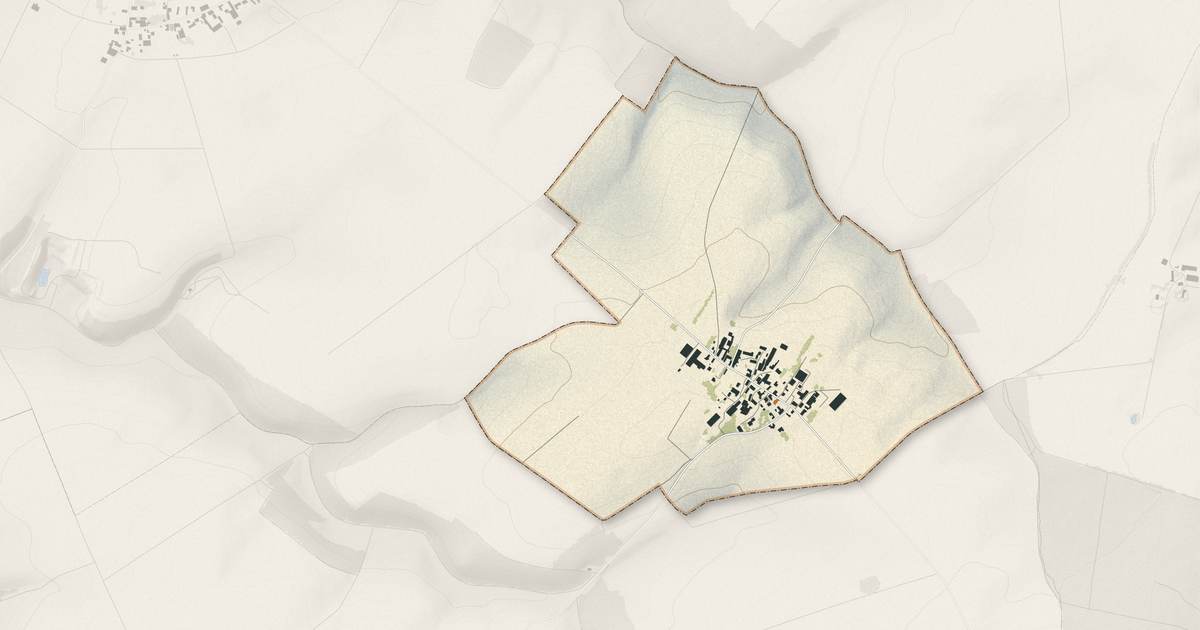 Portrait cartographique de Montmartin-le-Haut : relief, eau, forêts, bâti et voies, calculés à partir des données de l'IGN