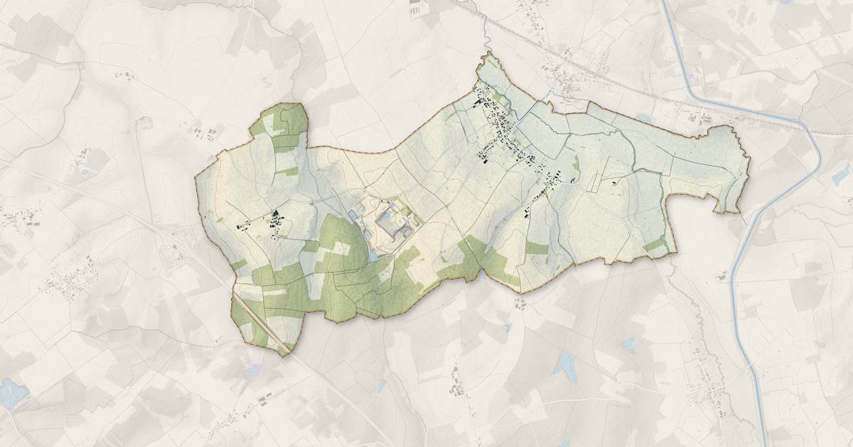 Portrait cartographique de Montreuil-sur-Barse : relief, eau, forêts, bâti et voies, calculés à partir des données de l'IGN