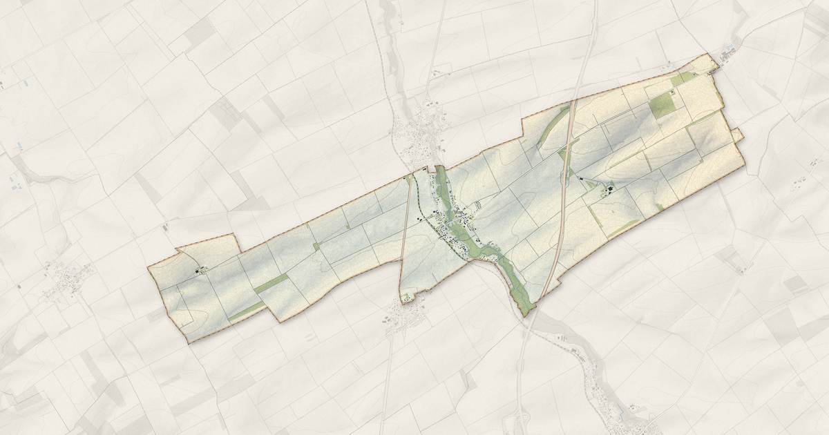 Portrait cartographique de Montsuzain : relief, eau, forêts, bâti et voies, calculés à partir des données de l'IGN