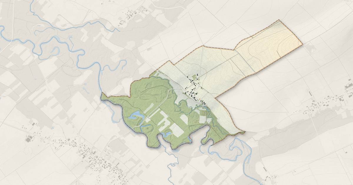 Portrait cartographique de Morembert : relief, eau, forêts, bâti et voies, calculés à partir des données de l'IGN