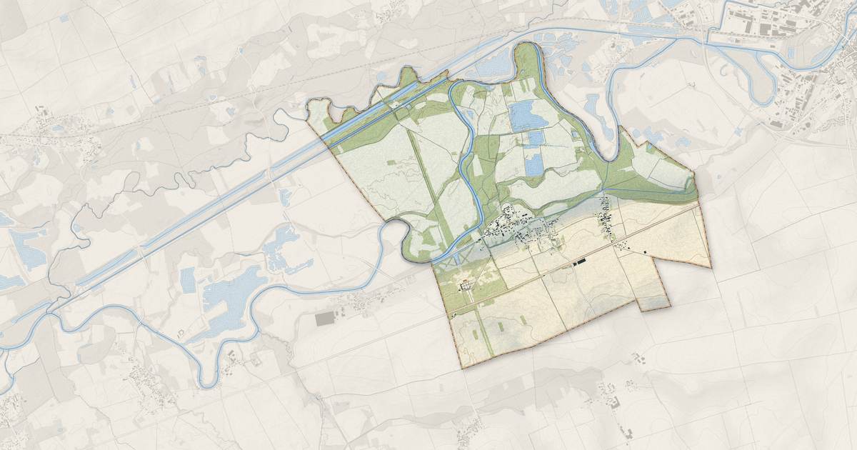 Portrait cartographique de La Motte-Tilly : relief, eau, forêts, bâti et voies, calculés à partir des données de l'IGN