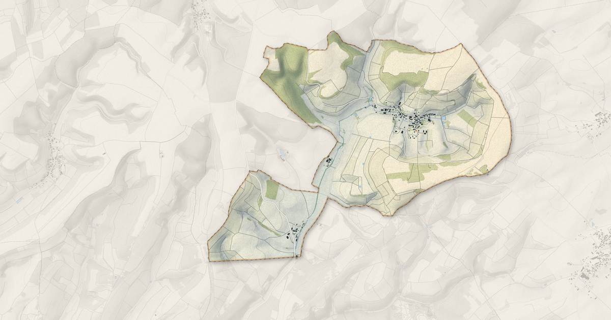 Portrait cartographique de Noé-les-Mallets : relief, eau, forêts, bâti et voies, calculés à partir des données de l'IGN