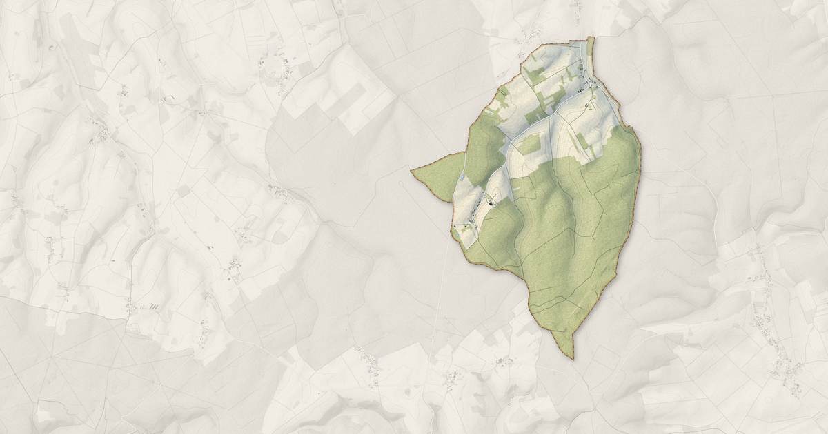 Portrait cartographique de Nogent-en-Othe : relief, eau, forêts, bâti et voies, calculés à partir des données de l'IGN