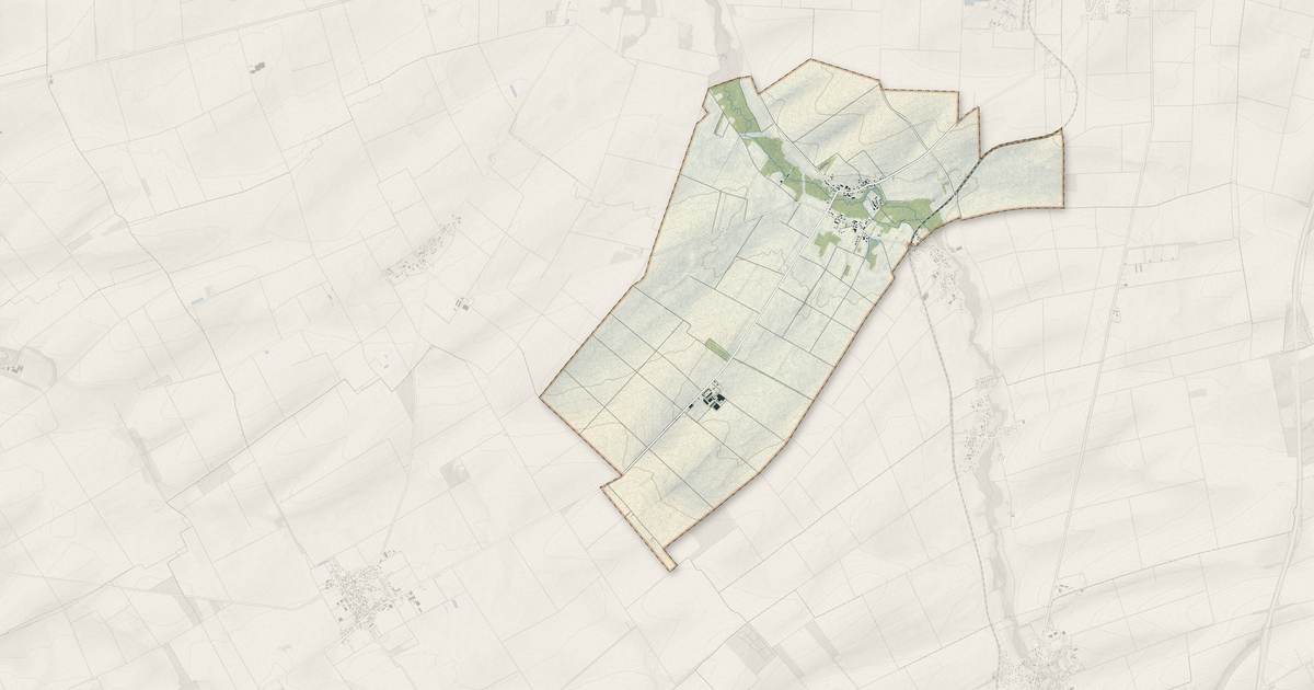 Portrait cartographique de Nozay : relief, eau, forêts, bâti et voies, calculés à partir des données de l'IGN