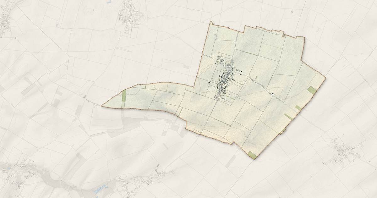 Portrait cartographique de Origny-le-Sec : relief, eau, forêts, bâti et voies, calculés à partir des données de l'IGN