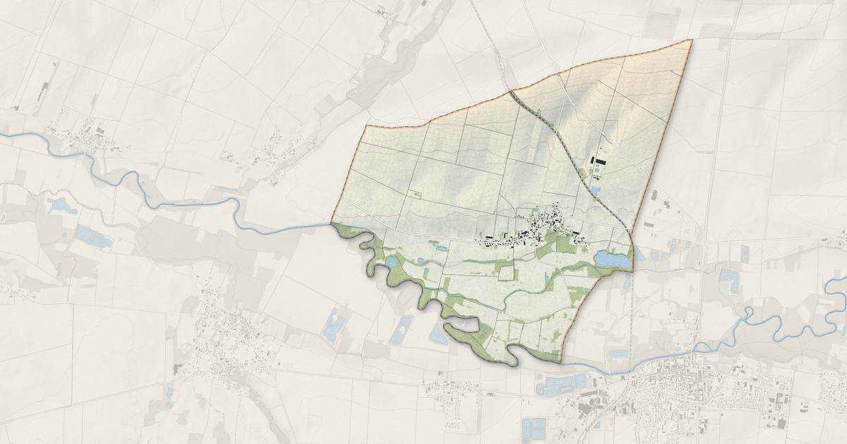 Portrait cartographique de Ormes : relief, eau, forêts, bâti et voies, calculés à partir des données de l'IGN