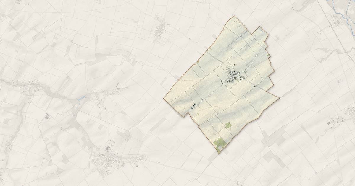 Portrait cartographique de Orvilliers-Saint-Julien : relief, eau, forêts, bâti et voies, calculés à partir des données de l'IGN
