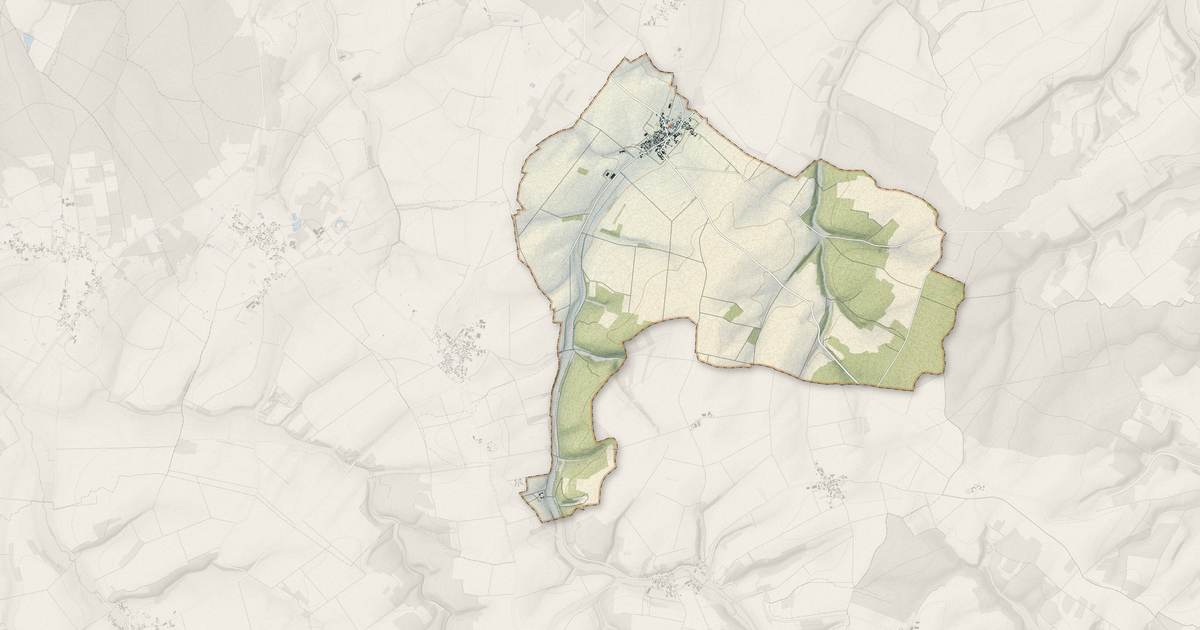 Portrait cartographique de Pargues : relief, eau, forêts, bâti et voies, calculés à partir des données de l'IGN