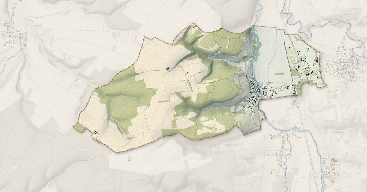 Portrait cartographique de Polisot : relief, eau, forêts, bâti et voies, calculés à partir des données de l'IGN
