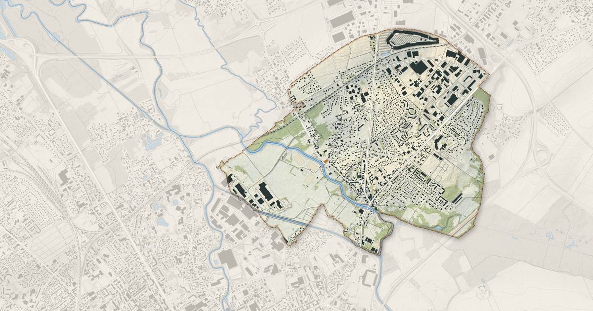 Portrait cartographique de Pont-Sainte-Marie : relief, eau, forêts, bâti et voies, calculés à partir des données de l'IGN