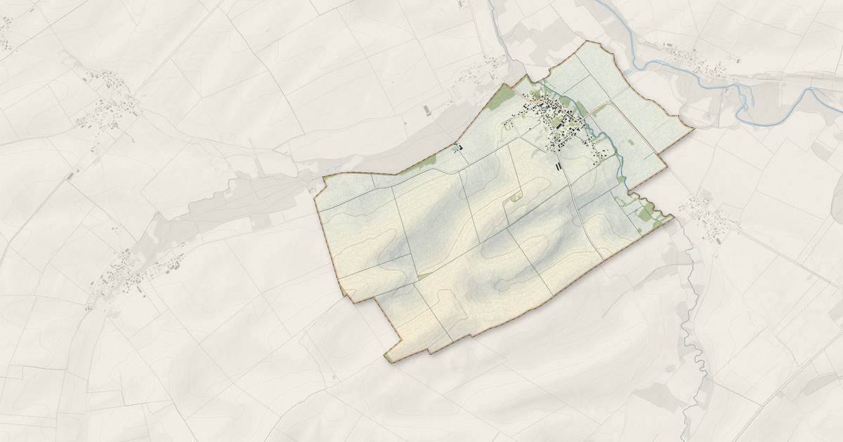Portrait cartographique de Pougy : relief, eau, forêts, bâti et voies, calculés à partir des données de l'IGN