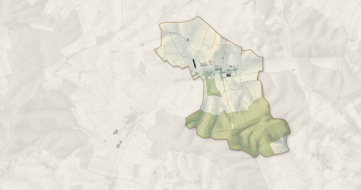Portrait cartographique de Pouy-sur-Vannes : relief, eau, forêts, bâti et voies, calculés à partir des données de l'IGN