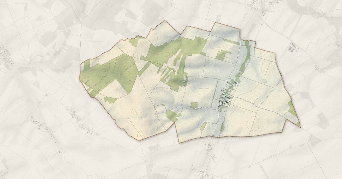 Portrait cartographique de Rigny-la-Nonneuse : relief, eau, forêts, bâti et voies, calculés à partir des données de l'IGN