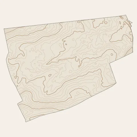 La Rivière-de-Corps : courbes de niveau