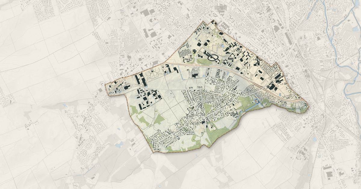 Portrait cartographique de Rosières-près-Troyes : relief, eau, forêts, bâti et voies, calculés à partir des données de l'IGN