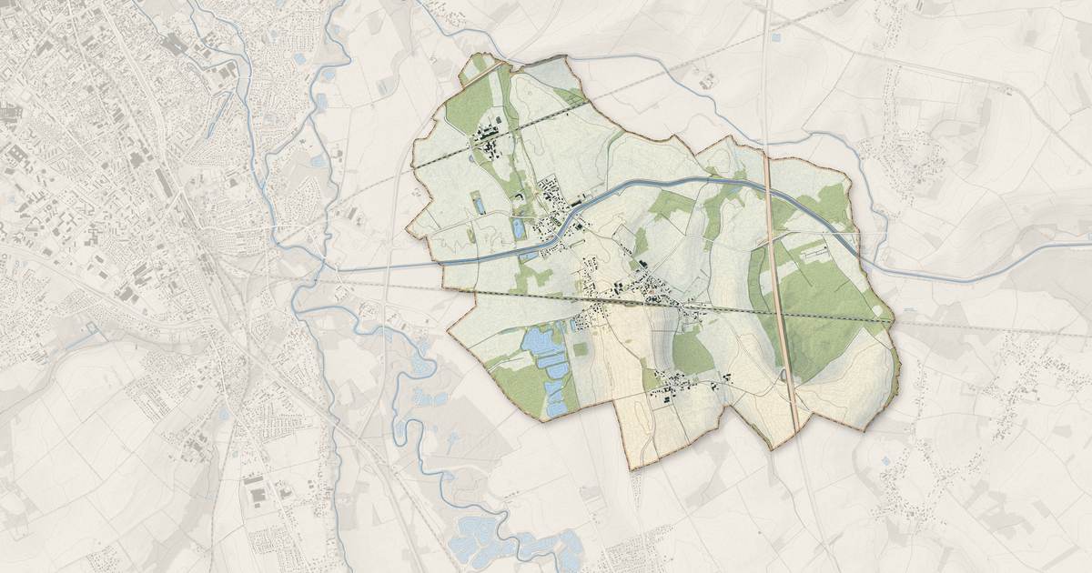 Portrait cartographique de Rouilly-Saint-Loup : relief, eau, forêts, bâti et voies, calculés à partir des données de l'IGN