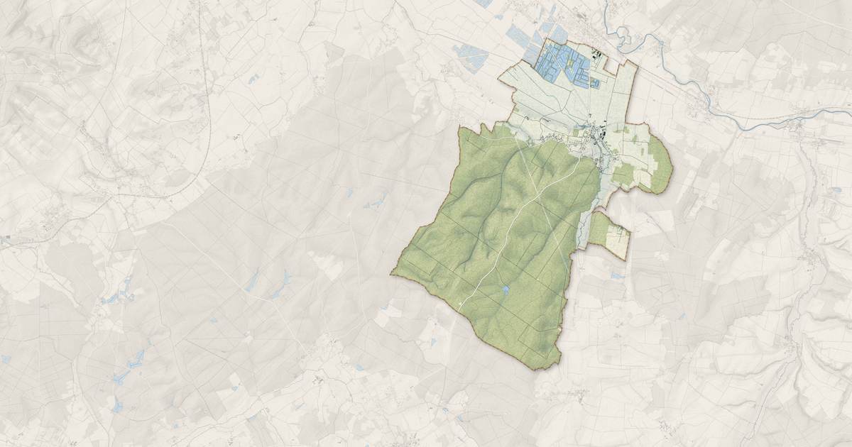 Portrait cartographique de Rumilly-lès-Vaudes : relief, eau, forêts, bâti et voies, calculés à partir des données de l'IGN
