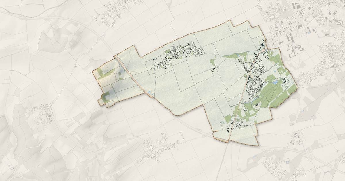 Portrait cartographique de Saint-Germain : relief, eau, forêts, bâti et voies, calculés à partir des données de l'IGN