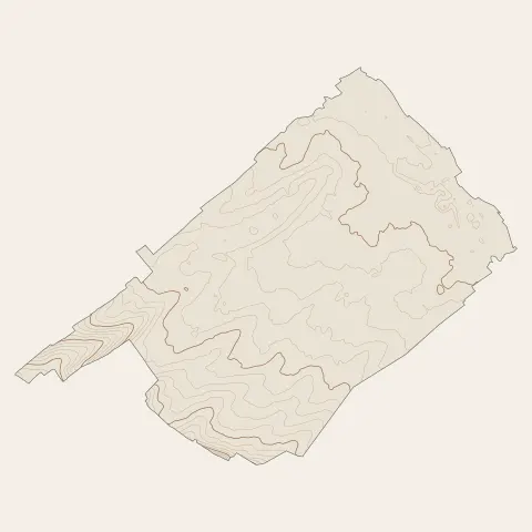 Saint-Lyé : courbes de niveau