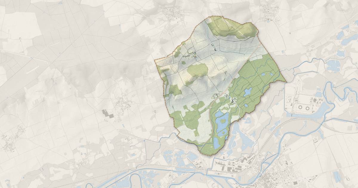Portrait cartographique de Saint-Nicolas-la-Chapelle : relief, eau, forêts, bâti et voies, calculés à partir des données de l'IGN
