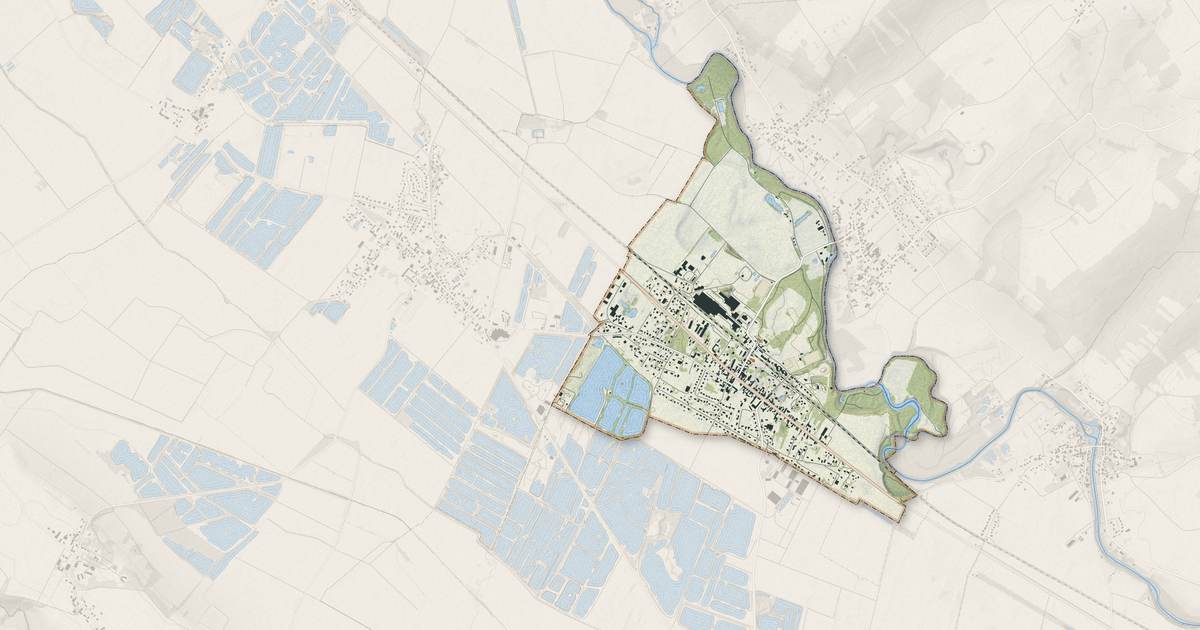 Portrait cartographique de Saint-Parres-lès-Vaudes : relief, eau, forêts, bâti et voies, calculés à partir des données de l'IGN