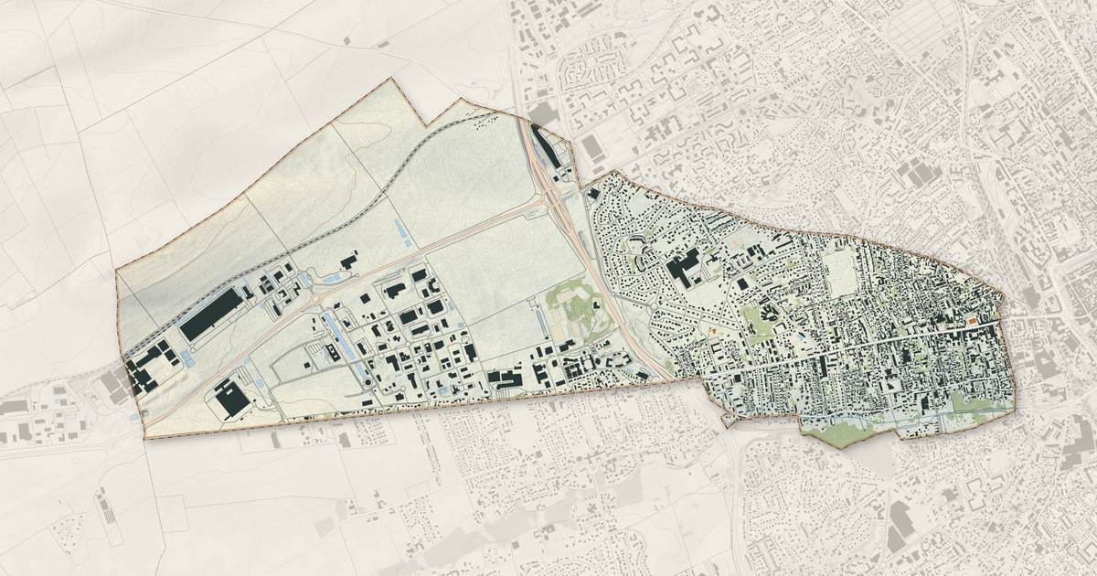 Portrait cartographique de Sainte-Savine : relief, eau, forêts, bâti et voies, calculés à partir des données de l'IGN