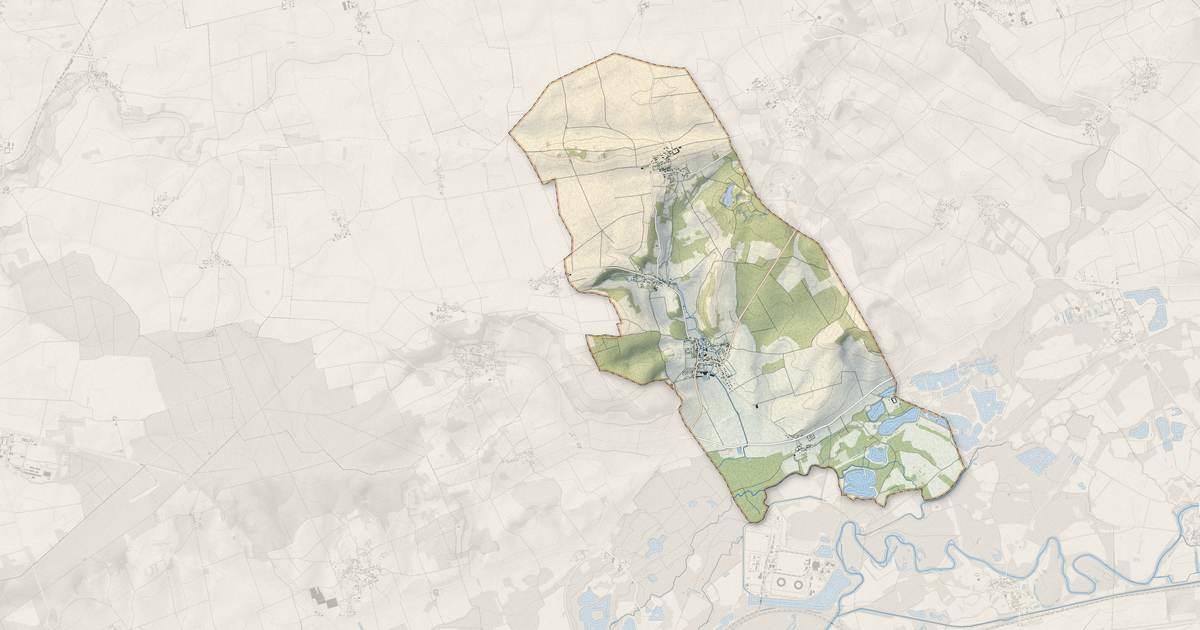 Portrait cartographique de La Saulsotte : relief, eau, forêts, bâti et voies, calculés à partir des données de l'IGN