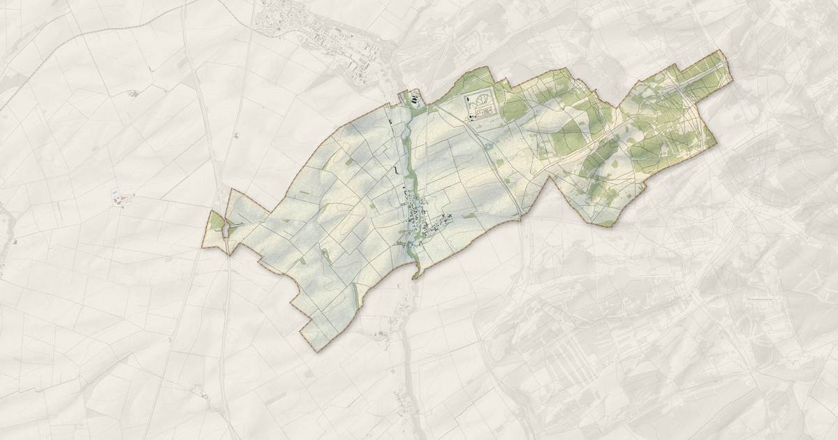 Portrait cartographique de Trouans : relief, eau, forêts, bâti et voies, calculés à partir des données de l'IGN