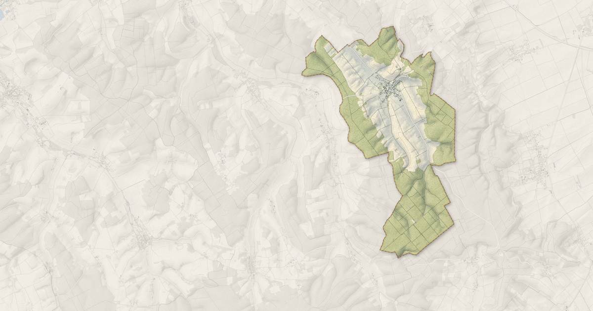 Portrait cartographique de Vauchassis : relief, eau, forêts, bâti et voies, calculés à partir des données de l'IGN