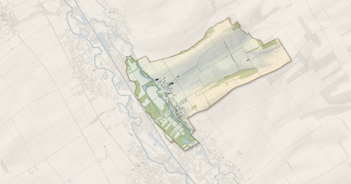 Portrait cartographique de Villacerf : relief, eau, forêts, bâti et voies, calculés à partir des données de l'IGN