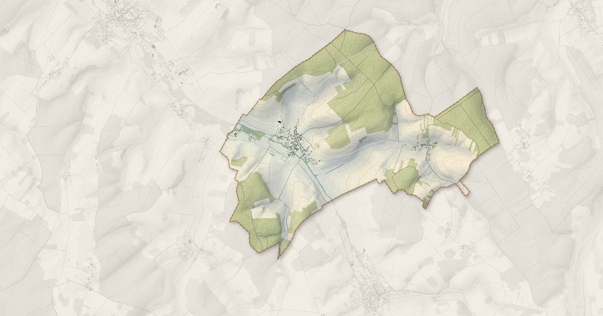 Portrait cartographique de Villemoiron-en-Othe : relief, eau, forêts, bâti et voies, calculés à partir des données de l'IGN