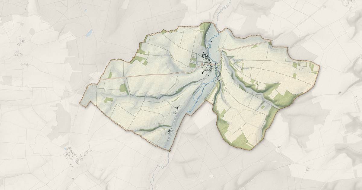 Portrait cartographique de Villemorien : relief, eau, forêts, bâti et voies, calculés à partir des données de l'IGN