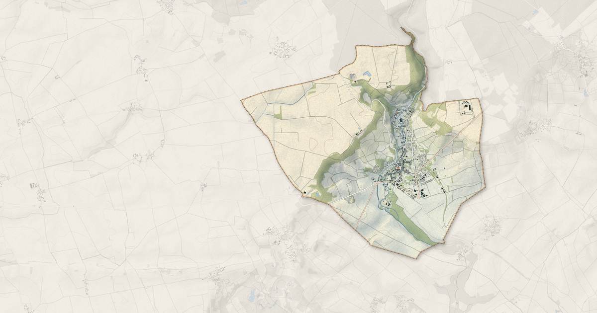 Portrait cartographique de Villenauxe-la-Grande : relief, eau, forêts, bâti et voies, calculés à partir des données de l'IGN