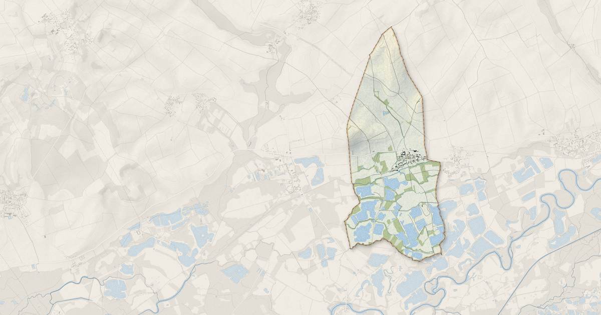 Portrait cartographique de La Villeneuve-au-Châtelot : relief, eau, forêts, bâti et voies, calculés à partir des données de l'IGN