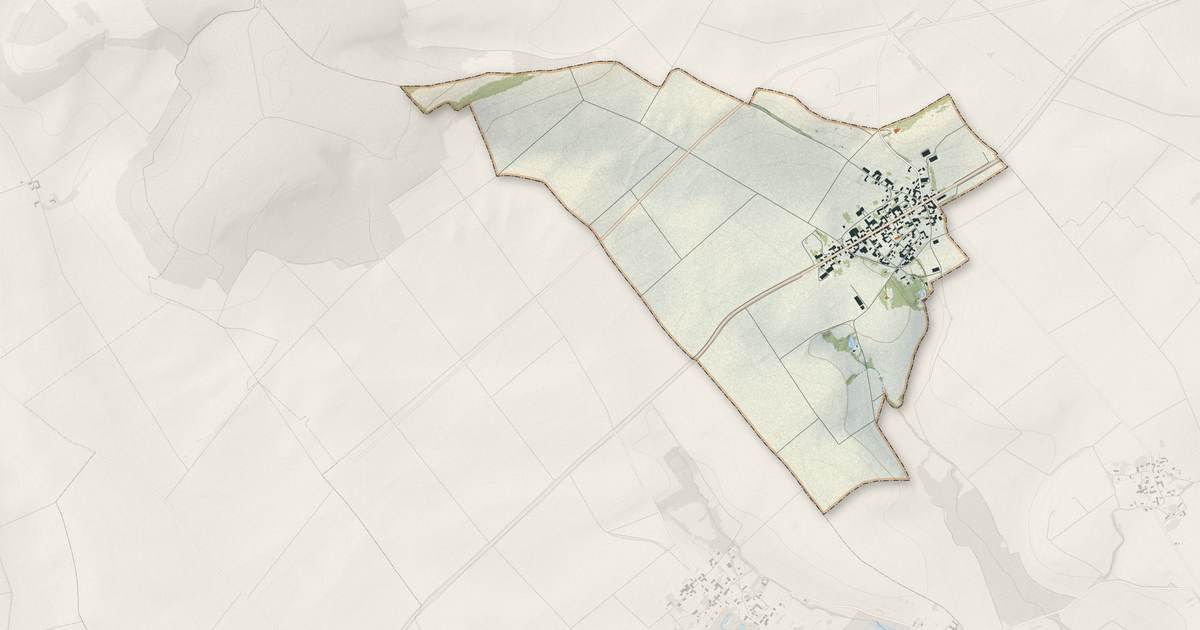 Portrait cartographique de Villeneuve-au-Chemin : relief, eau, forêts, bâti et voies, calculés à partir des données de l'IGN